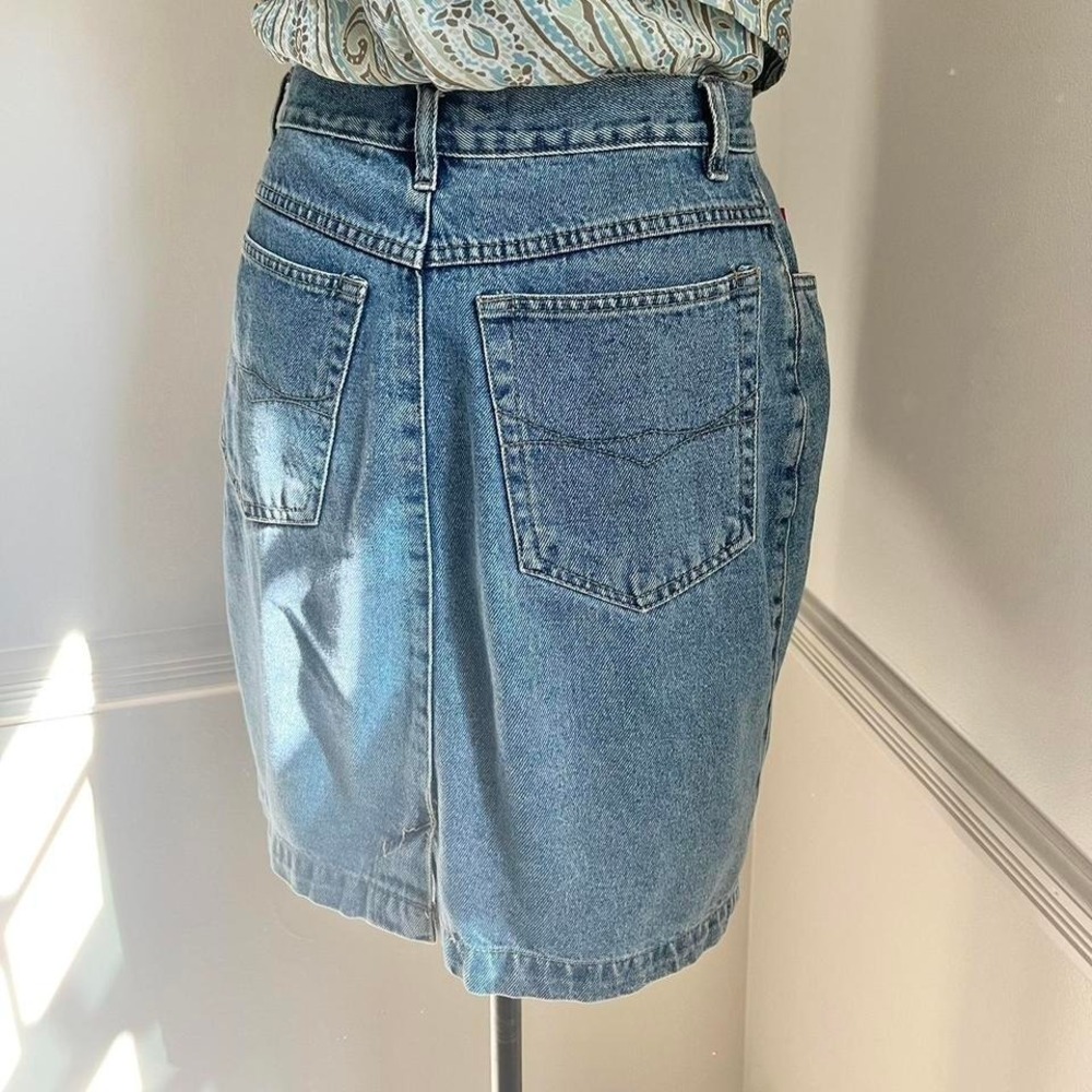 Vintage Bugle Boy Denim Mini Skirt - Picture 3 of 8